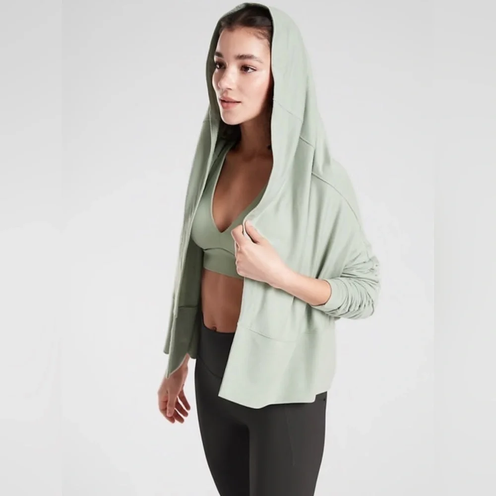 Athleta nirvana wrap long sleeve in opal green